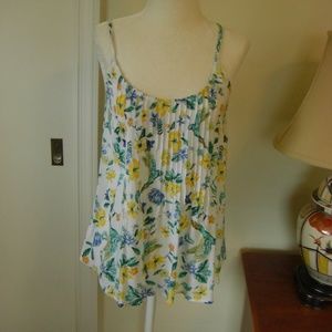 NWOT Old Navy white/blue spaghetti strap top,sz.SP